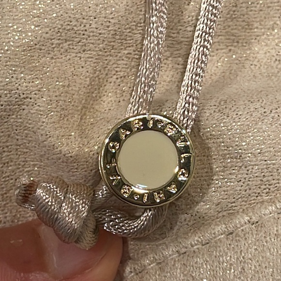 Bvlgari metallic gold drawstring cosmetics bag to crossbody - Picture 9 of 17